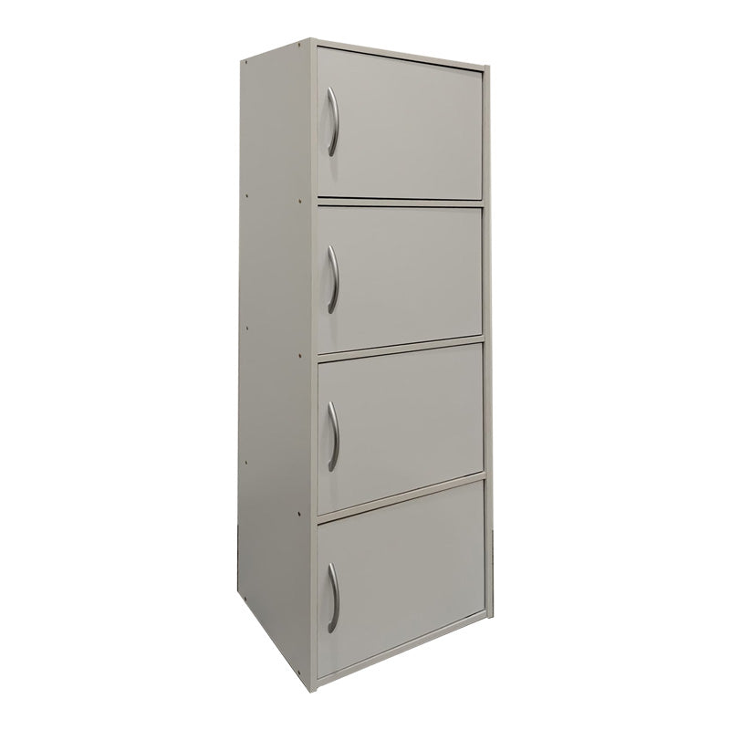 Ντουλάπι-στήλη Soline I pakoworld σε λευκή απόχρωση 40x34.5x120εκ - Hippiehome.gr