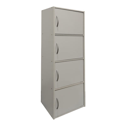 Ντουλάπι-στήλη Soline I pakoworld σε λευκή απόχρωση 40x34.5x120εκ - Hippiehome.gr