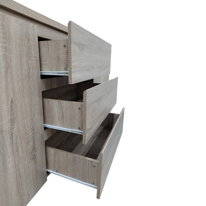 Μπουφές Kalya pakoworld σε sonoma απόχρωση 220x49x89.5εκ - Hippiehome.gr