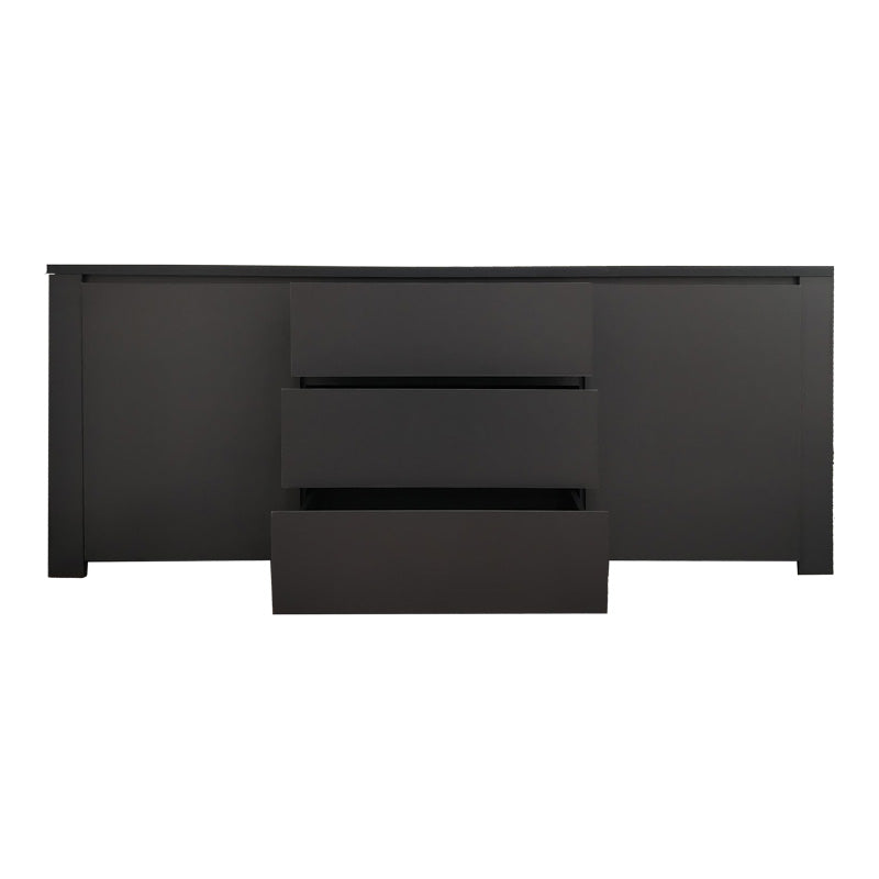 Μπουφές Kalya pakoworld σε ανθρακί απόχρωση 220x49x89.5εκ - Hippiehome.gr