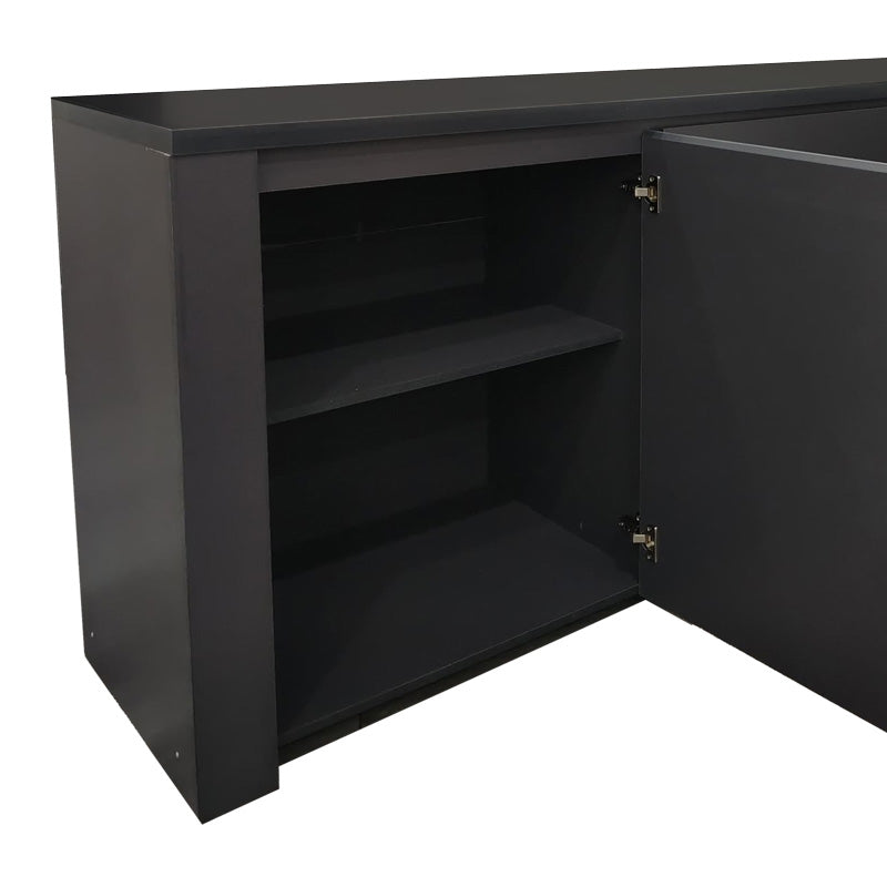 Μπουφές Kalya pakoworld σε ανθρακί απόχρωση 220x49x89.5εκ - Hippiehome.gr