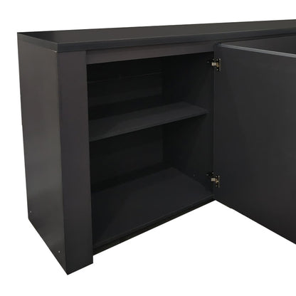 Μπουφές Kalya pakoworld σε ανθρακί απόχρωση 220x49x89.5εκ - Hippiehome.gr