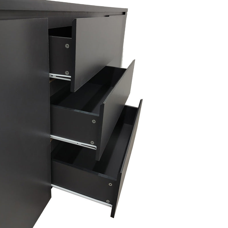 Μπουφές Kalya pakoworld σε ανθρακί απόχρωση 220x49x89.5εκ - Hippiehome.gr