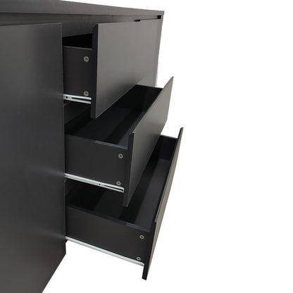 Μπουφές Kalya pakoworld σε ανθρακί απόχρωση 220x49x89.5εκ - Hippiehome.gr
