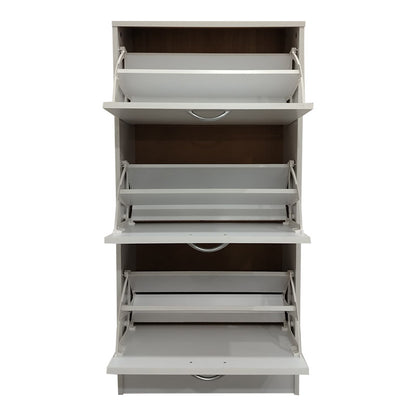 Παπουτσοθήκη Savaz pakoworld σε λευκή απόχρωση 60x24x114εκ - Hippiehome.gr