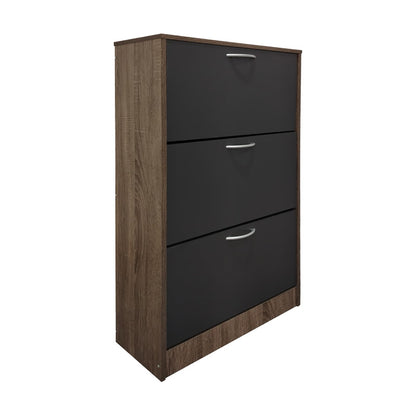 Παπουτσοθήκη Savaz pakoworld σε oak-ανθρακί απόχρωση 60x24x114εκ - Hippiehome.gr