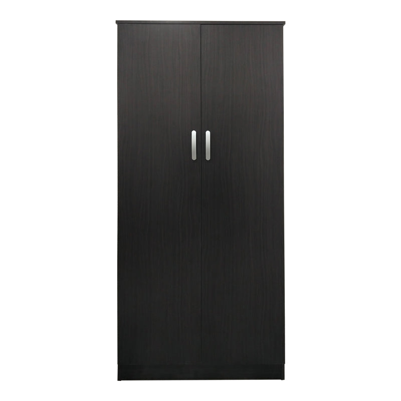 Ντουλάπα δίφυλλη Athos pakoworld σε wenge απόχρωση 80x42x180εκ - Hippiehome.gr