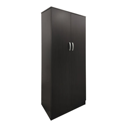 Ντουλάπα δίφυλλη Athos pakoworld σε wenge απόχρωση 80x42x180εκ - Hippiehome.gr