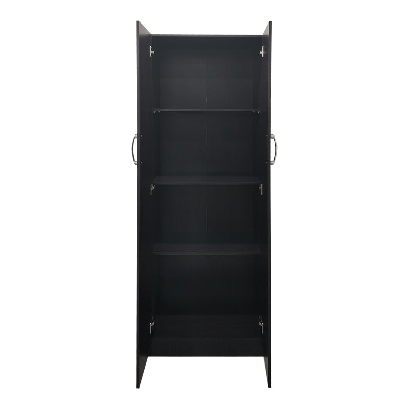 Ντουλάπα δίφυλλη Athos pakoworld σε wenge απόχρωση 60x42x180εκ - Hippiehome.gr