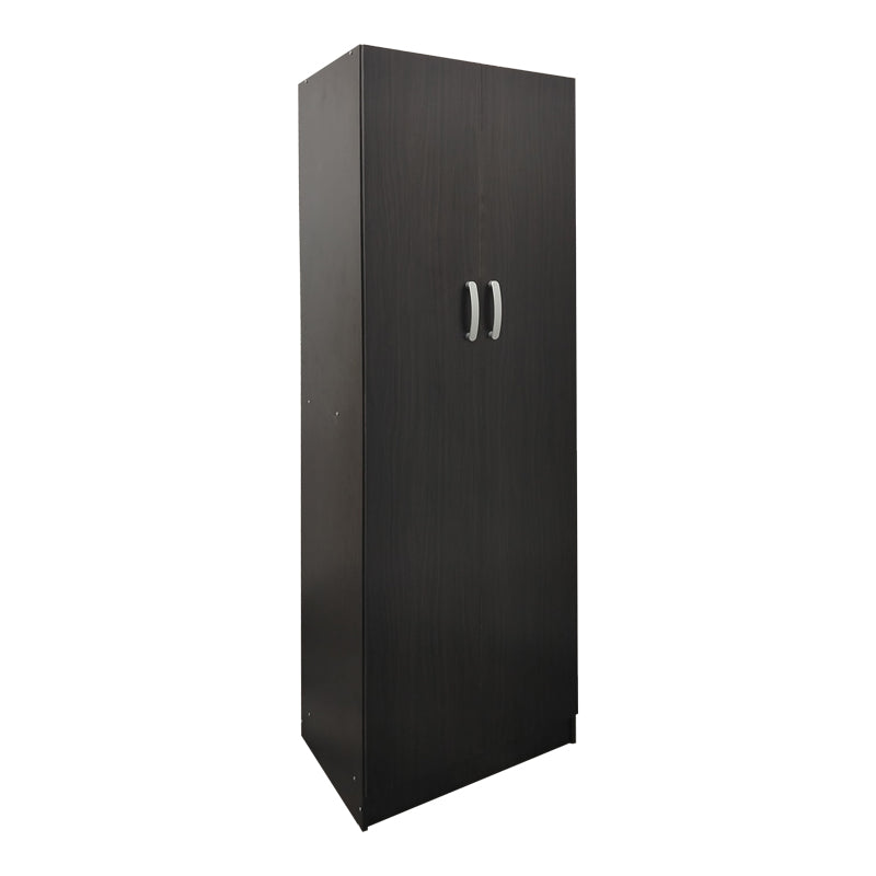 Ντουλάπα δίφυλλη Athos pakoworld σε wenge απόχρωση 60x42x180εκ - Hippiehome.gr