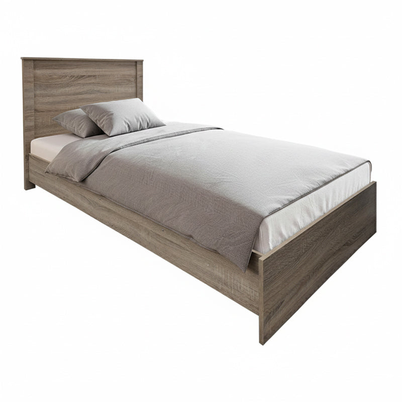 Κρεβάτι Athos pakoworld σε sonoma απόχρωση 90x190εκ - Hippiehome.gr