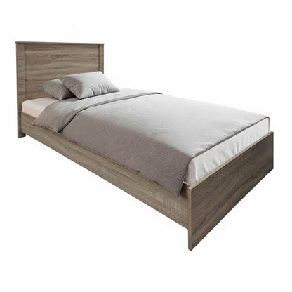 Κρεβάτι Athos pakoworld σε sonoma απόχρωση 90x190εκ - Hippiehome.gr