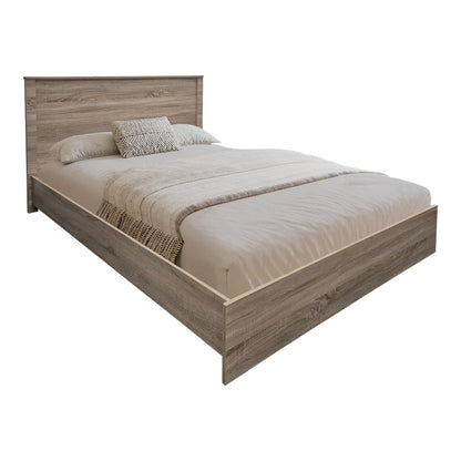 Κρεβάτι Athos pakoworld σε sonoma απόχρωση 140x200εκ - Hippiehome.gr