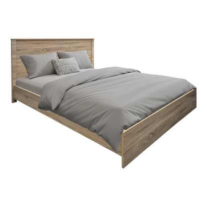 Κρεβάτι Athos pakoworld σε sonoma απόχρωση 160x200εκ - Hippiehome.gr
