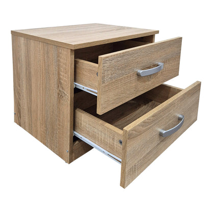 Κομοδίνο Athos pakoworld σε sonoma απόχρωση 48x40x41.5εκ - Hippiehome.gr