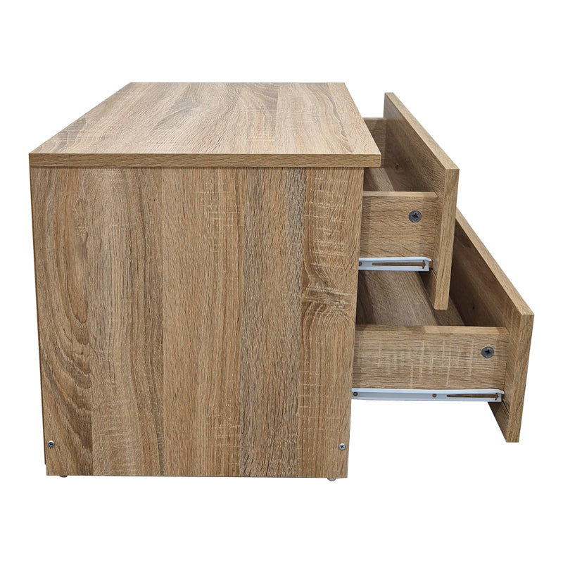 Κομοδίνο Athos pakoworld σε sonoma απόχρωση 48x40x41.5εκ - Hippiehome.gr