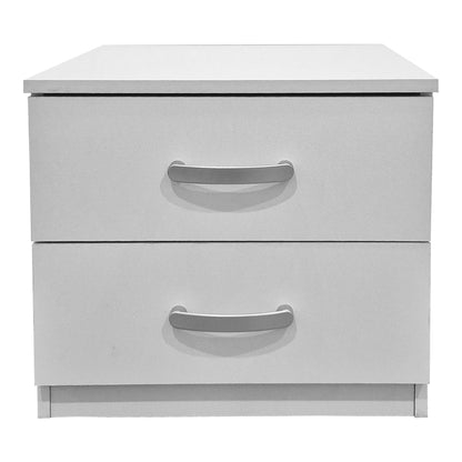 Κομοδίνο Athos pakoworld σε λευκή απόχρωση 48x40x41.5εκ - Hippiehome.gr