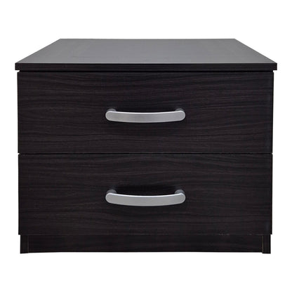 Κομοδίνο Athos pakoworld σε wenge απόχρωση 48x40x41.5εκ - Hippiehome.gr
