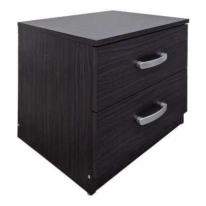 Κομοδίνο Athos pakoworld σε wenge απόχρωση 48x40x41.5εκ - Hippiehome.gr