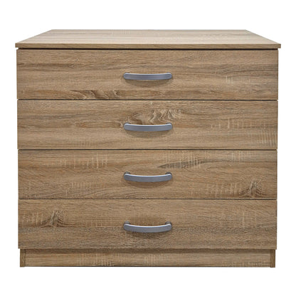 Συρταριέρα Athos pakoworld σε sonoma απόχρωση 80x40x79εκ - Hippiehome.gr