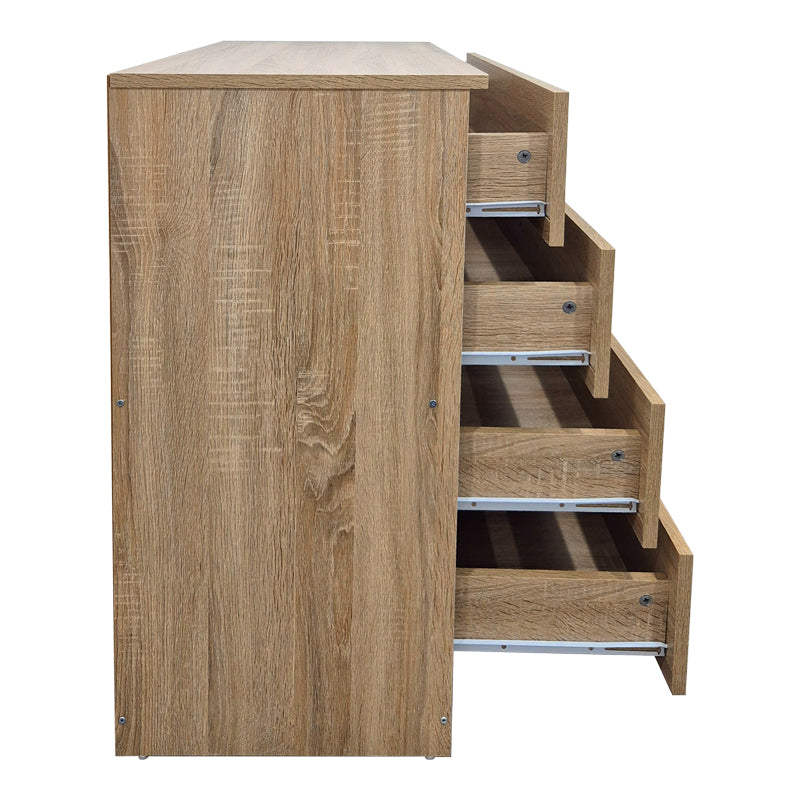 Συρταριέρα Athos pakoworld σε sonoma απόχρωση 80x40x79εκ - Hippiehome.gr