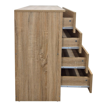 Συρταριέρα Athos pakoworld σε sonoma απόχρωση 80x40x79εκ - Hippiehome.gr