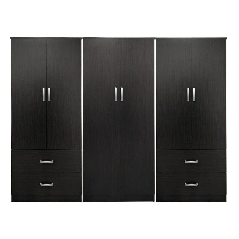 Ντουλάπα εξάφυλλη Lego pakoworld wenge 240x42x180εκ - Hippiehome.gr