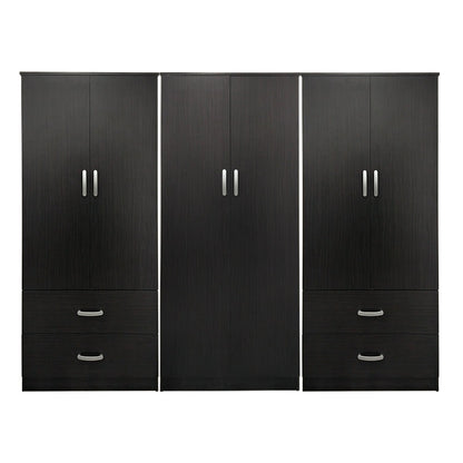 Ντουλάπα εξάφυλλη Lego pakoworld wenge 240x42x180εκ - Hippiehome.gr