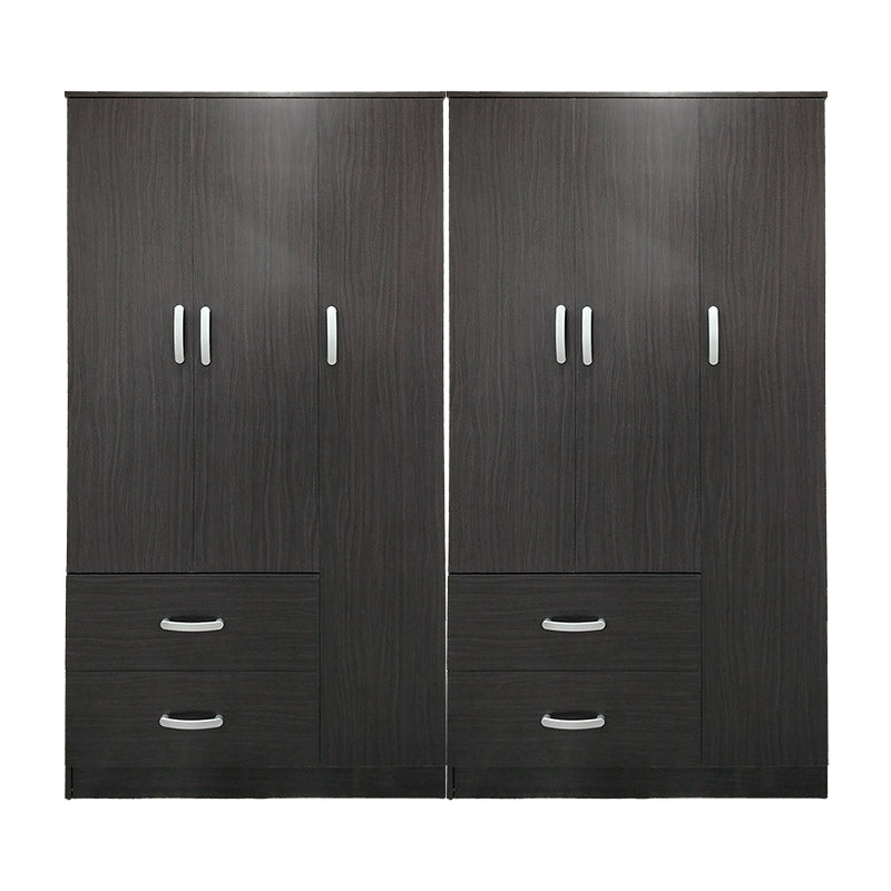 Ντουλάπα εξάφυλλη Lego pakoworld wenge 180x42x180εκ - Hippiehome.gr