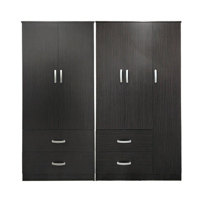 Ντουλάπα πεντάφυλλη Athos pakoworld wenge 170x42x180εκ - Hippiehome.gr