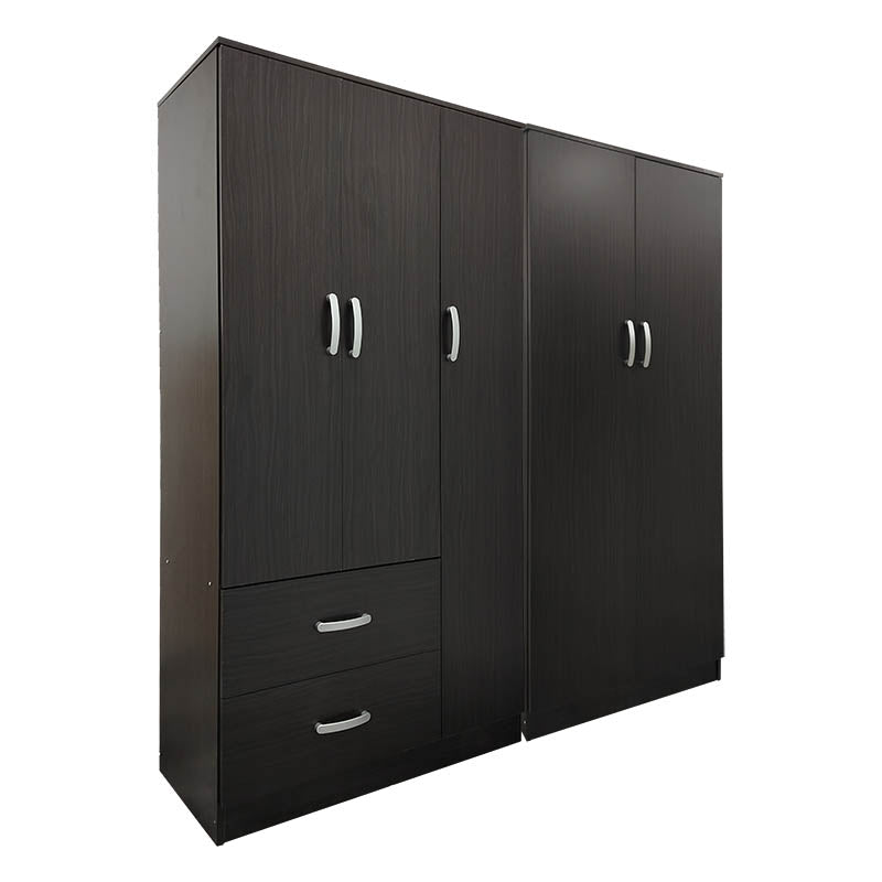 Ντουλάπα πεντάφυλλη Athos Ι pakoworld wenge 170x42x180εκ - Hippiehome.gr