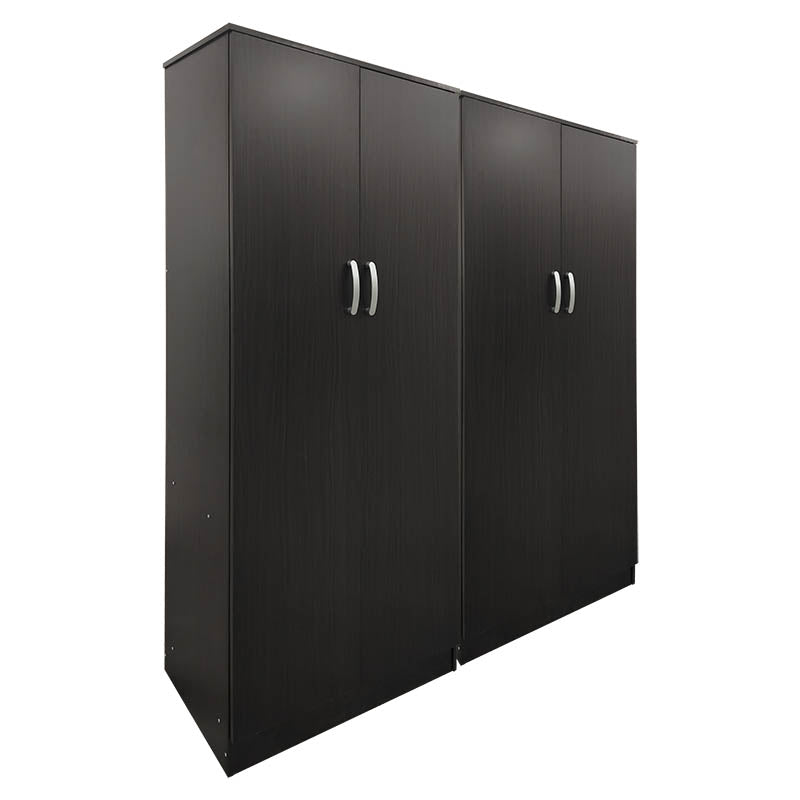 Ντουλάπα τετράφυλλη Athos Ι pakoworld wenge 160x42x180εκ - Hippiehome.gr