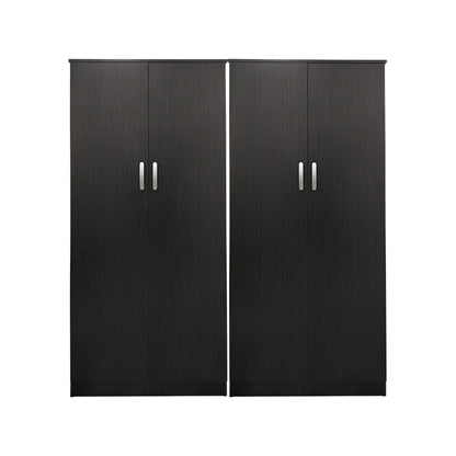 Ντουλάπα τετράφυλλη Athos Ι pakoworld wenge 160x42x180εκ - Hippiehome.gr