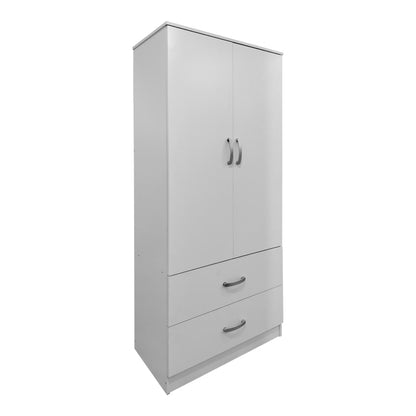 Ντουλάπα εξάφυλλη με πατάρι Athos I pakoworld sonoma-ανθρακί 240x42x240εκ - Hippiehome.gr