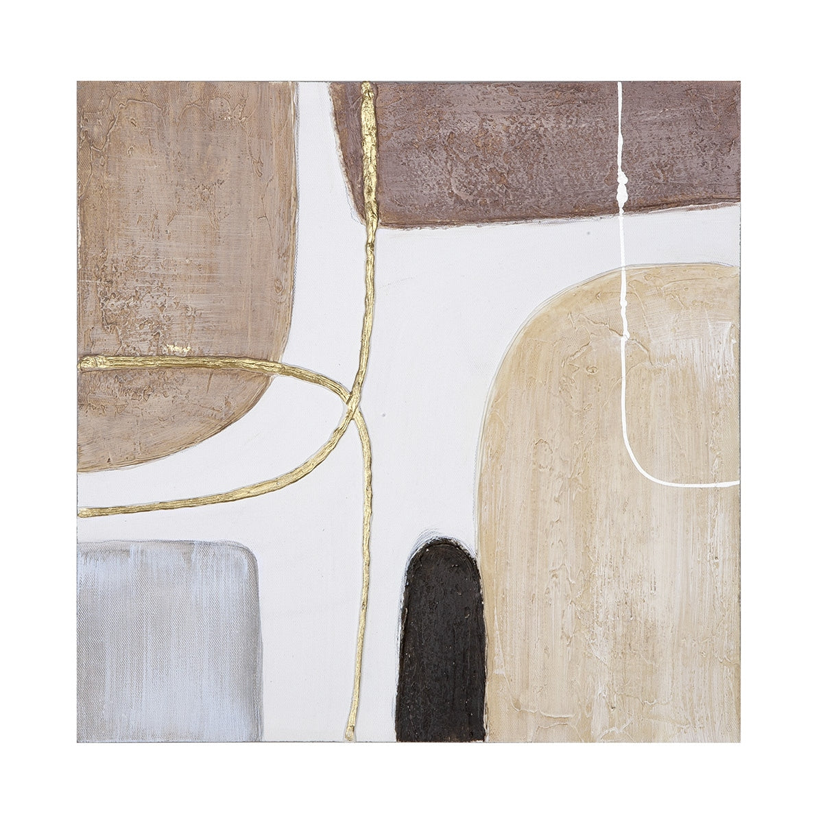 Εικόνα Τετράγωνος καμβάς Λευκός 2 Ποικιλία 40X3X40Cm 40X3X40Cm - Hippiehome.gr