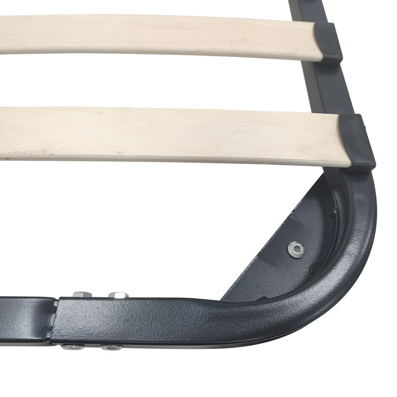 Κρεβάτι-υπόστρωμα Amaso pakoworld μεταλλικό μαύρο 90x190x28εκ - Hippiehome.gr