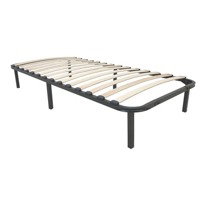 Κρεβάτι-υπόστρωμα Amaso pakoworld μεταλλικό μαύρο 90x190x28εκ - Hippiehome.gr