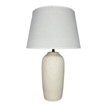 Επιτραπέζιο φωτιστικό Barout Inart Ε27 κεραμικό σε μπεζ απόχρωση Φ40x62εκ - Hippiehome.gr