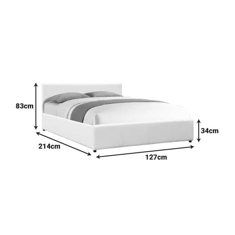 Κρεβάτι Dellia pakoworld με αποθηκευτικό χώρο pu μαύρο 120x200εκ - Hippiehome.gr