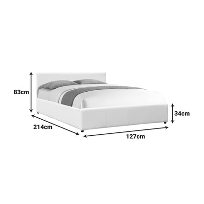 Κρεβάτι Dellia pakoworld με αποθηκευτικό χώρο pu μαύρο 150x200εκ - Hippiehome.gr