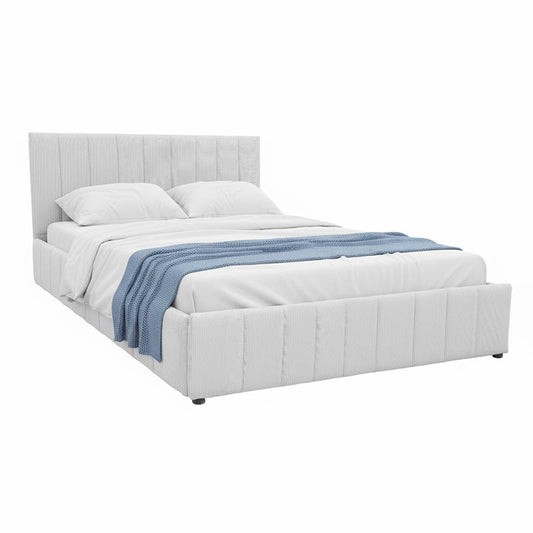 Κρεβάτι Snuggle pakoworld με αποθηκευτικό χώρο ύφασμα γκρι 160x200εκ - Hippiehome.gr