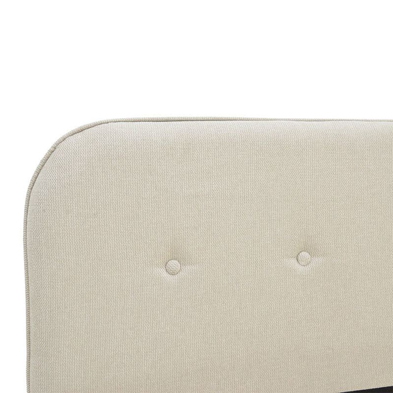 Κρεβάτι LumiLux pakoworld ύφασμα σε μπεζ απόχρωση 100x200εκ - Hippiehome.gr