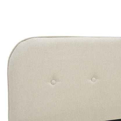 Κρεβάτι LumiLux pakoworld ύφασμα σε μπεζ απόχρωση 100x200εκ - Hippiehome.gr