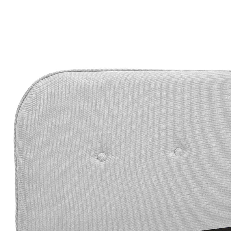 Κρεβάτι LumiLux pakoworld ύφασμα σε γκρι απόχρωση 100x200εκ - Hippiehome.gr