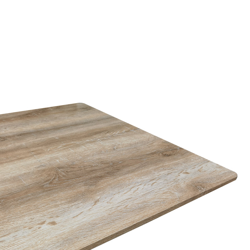 Τραπέζι Aragne pakoworld sonoma mdf με μαύρα μεταλλικά πόδια 160x90x75εκ - Hippiehome.gr