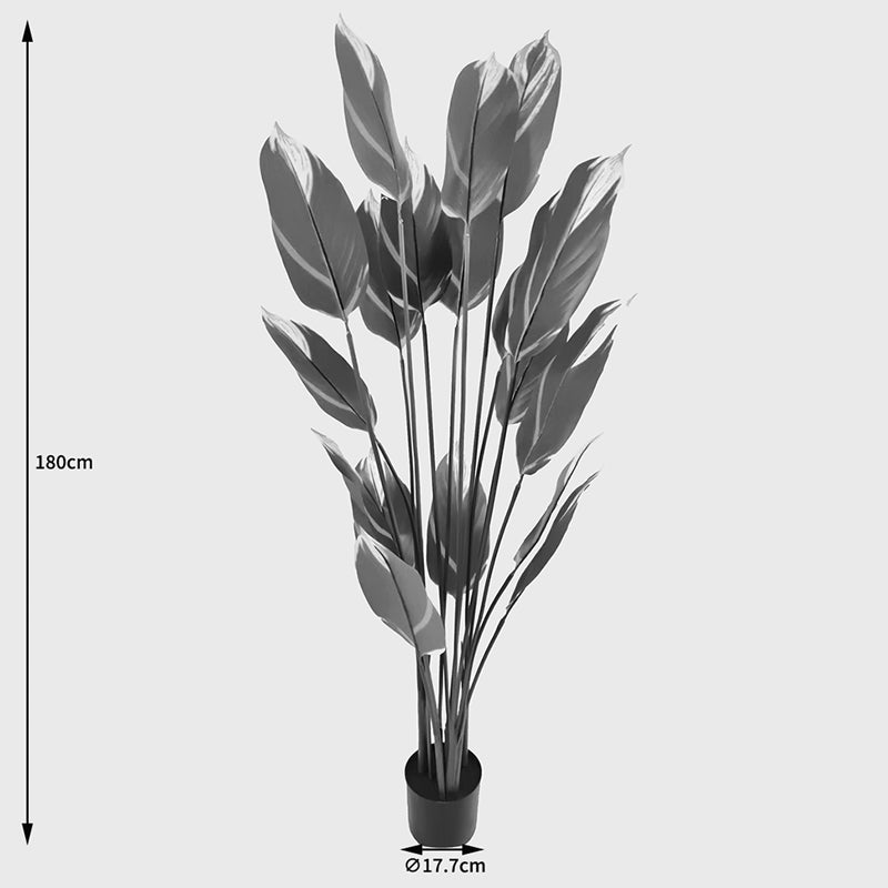 Διακοσμητικό φυτό σε γλάστρα Lucky Inart πράσινο Φ80x180εκ - Hippiehome.gr