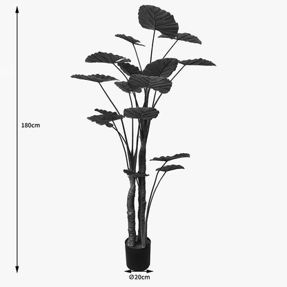Διακοσμητικό φυτό σε γλάστρα Taro Plant Inart πράσινο Φ90x180εκ - Hippiehome.gr