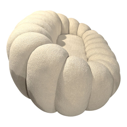 Καναπές Embrace pakoworld μπουκλέ ύφασμα σε μπεζ απόχρωση 180x105x65εκ - Hippiehome.gr