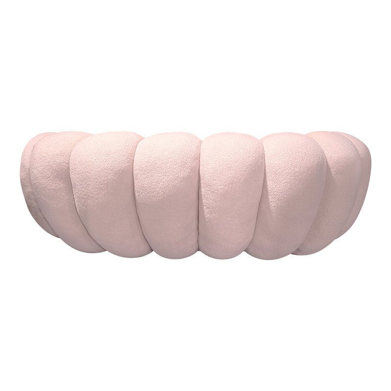 Καναπές Embrace pakoworld μπουκλέ ύφασμα σε ροζ απόχρωση 180x105x65εκ - Hippiehome.gr