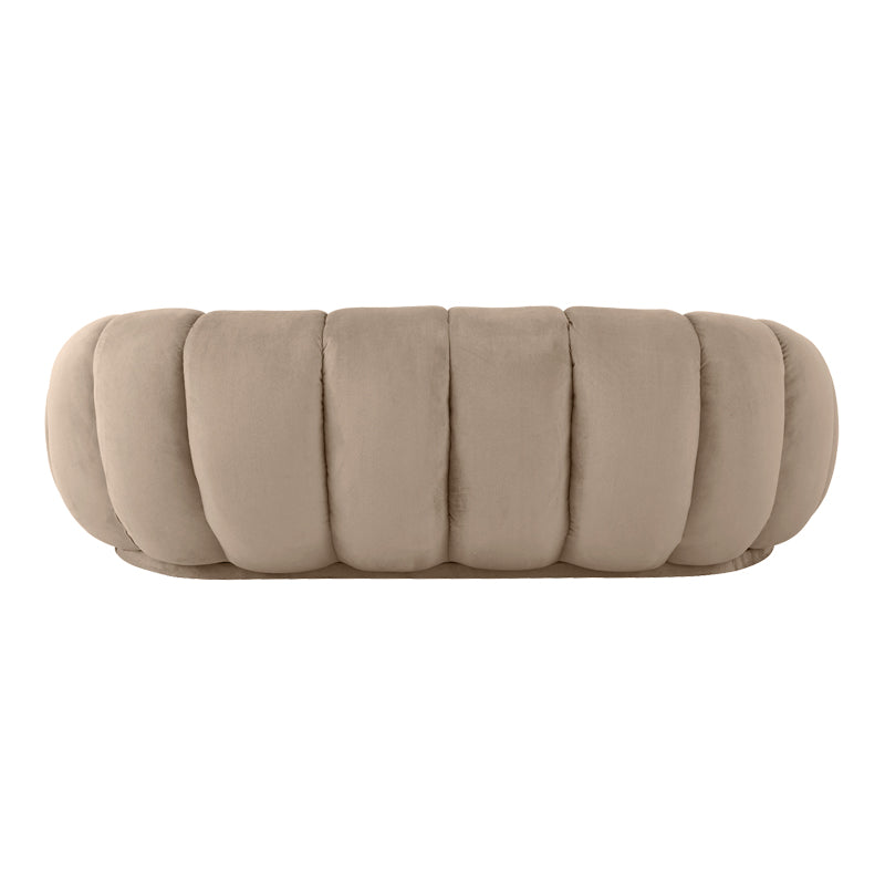 Καναπές Embrace pakoworld βελούδο σε μπεζ απόχρωση 180x105x65εκ - Hippiehome.gr